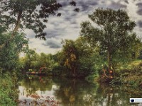 Working The River  All credit to the Environment Agency, who perhaps are the unsung heroes of this exhibition. This photo only dates from late September 2016 and was the very last to be added to the show. If you have followed my comments about glimpses of Constable landscapes in some pictures, you will understand this one. It is a single iPhone frame. It was the only camera I had with me at the time. It feels more like the image found me, than the other way around. £210